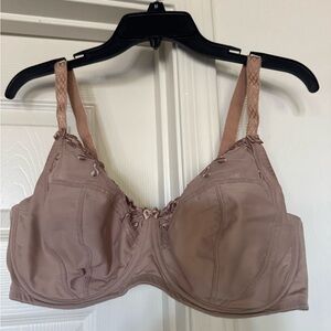 First & Curve Melrose bra in sable rose. 40DD underwire lace